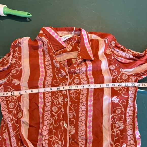 $120 Cream shirt in Redwood Burl Print - Picture 8 of 8